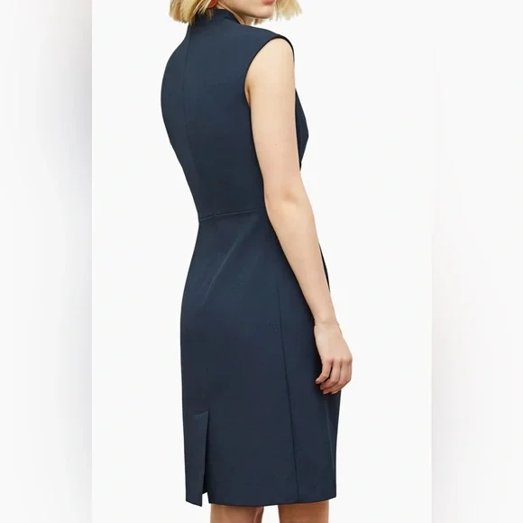 MM.LAFLEUR Elegant Navy Sleeveless Dress - Picture 2 of 7